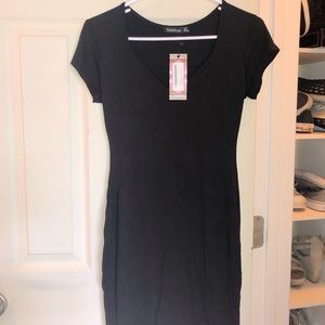 Boohoo Sweetheart Neck Jersey Bodycon Dress